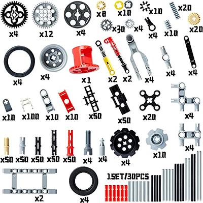 Technical Parts Cars Gears Axles - Wheels Connectors Building Block  Accessories Pieces Sets, Chain Link Pins Connector Joints Bricks,Shock  Absorber