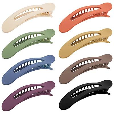 Matte Pastel Snap Hair Clips - 6 Pack