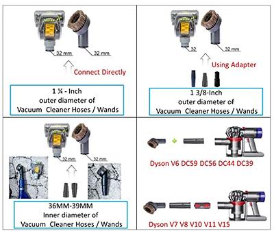 Vacext Household Cleaning Kit Attachments Vacuum Cleaner Accessories Universal Vacuum Hose Adapters Flexible Crevice Tool for Dryer Lint Vent Trap