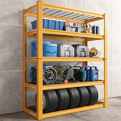  REIBII 48 W Garage Storage Shelves Heavy Duty Garage Shelving  Unit 72 H Metal Shelves for Storage 3000LBS Adjustable Garage Storage  Shelving 5 Tier Industrial Storage Shelf Rack Shelves Unit, 2