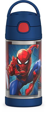 Thermos Kids Plastic Water Bottle with Spout, Spiderman, 16 Fluid Ounces -  Yahoo Shopping