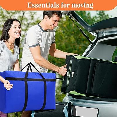 Moving Bags Heavy Duty Extra Large, Blue Moving Totes Bag with Zippers  Backpack Handles for Clothes, Moving Boxes Dorm College Packing