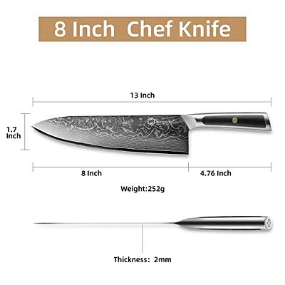 Cutluxe Cleaver Chopping Knife 7 inch Heavy Meat Cleaver Knife Razor Sharp HC German Steel Blade Full Tang Full Tang & Ergonomic Handle Design Artisan