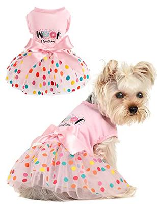 Dog Dress Girl Dog Birthday Outfit Puppy Clothes Female Princess