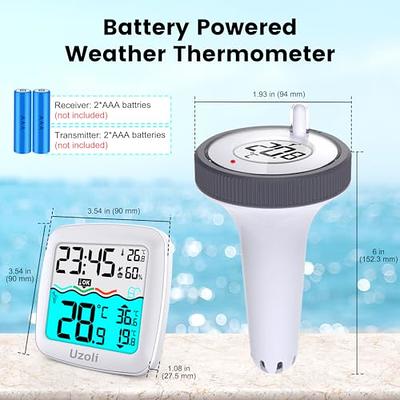 Floating Pool Thermometer LCD Digital Solar Powered Water Temperature Meter Swimming  Pool Thermometer Sensor