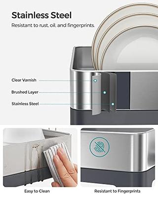 songmics 2-tier steel multifunction bowl cups