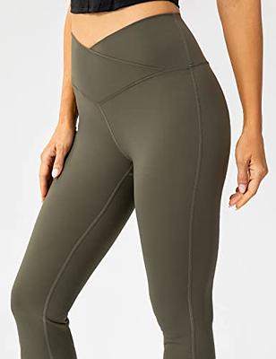 Lavento Women's Bootcut Yoga Pants - Crossover Flare Leggings for Women  (Army Green, Small) - Yahoo Shopping