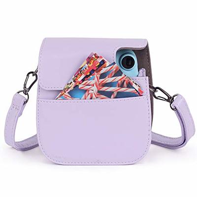 For Instax Mini 12 Camera Case PU Leather Soft Protective Case Trave Bag  for Fujifilm Film Camera Bag with Shoulder Strap