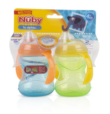 Nuby 3pk Clik-it Soft Spout Cup - Neutral - 10oz : Target