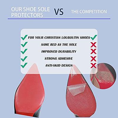 Shoe Sole Protectors for Christian Louboutin Heels, Red Silicone Non-Slip  Self Adhesive Shoes Cover Bottoms, Shoe Bottom and Heel Anti Slip Grip Pads