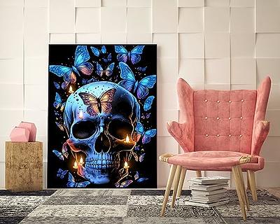 5D DIY Halloween Skull Horror Diamond Painting Kits for Adults Beginner,  DIY Ful