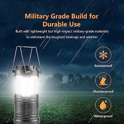 Vont LED Camping Lantern, LED Lanterns, Suitable Survival Kits for  Hurricane, Emergency Light for Storm, Outages, Outdoor Portable Lanterns,  Black