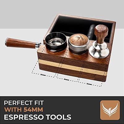 Breville Espresso Machine Accessories Set 54mm Tamping Station, Wdt, Dosing  Funnel,Tamper, Puck Screen and Distribution Tool - Yahoo Shopping