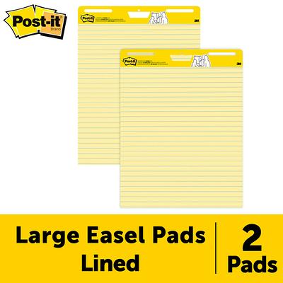 Post-it Self-Stick Easel Pads, Yellow, 25 x 30, 2 Pads - Yahoo Shopping