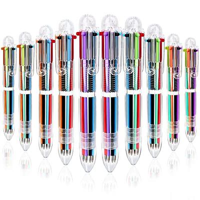 28 Pack Multicolor Ballpoint Pens 0.5mm 6-in-1, Fun Pens For Kids