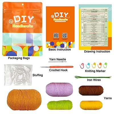 Chiikimu Beginner Crochet Kit with Beginner Easy Yarn, Crochet