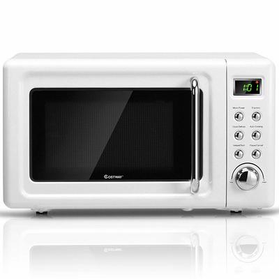 COMFEE' EM720CPL-PMB Countertop Microwave Oven with Sound On/Off, ECO Mode  and Easy One-Touch Buttons, 0.7cu.ft, 700W, Black