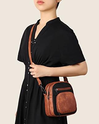 FADEON Large Crossbody Purses for Women Crossbody Bag, Designer Leather Cross  Body Purse Multi Pocket Shoulder Bag BlackBrown - Yahoo Shopping