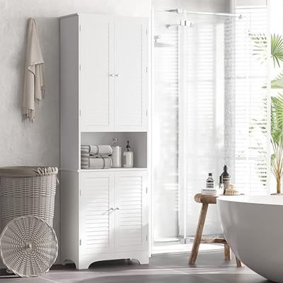 Tall Bathroom Storage Cabinet Unit