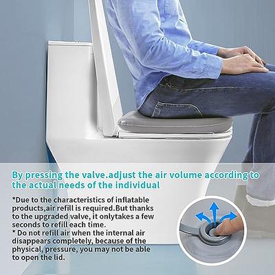 Vive Gel Toilet Seat Cushion Cover - Raised Padded Riser Cushion for  Elongated, Standard, and Commode Chairs- Seat Warmer Pressure & Pain Relief