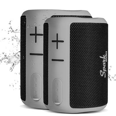 Bluetooth Speaker Set: Wireless Stereo Dual Pairing Portable Twin TWS  System with Big Strong Rich Bass Hi-Fi Multi-Room Indoor Outdoor Use for  Home