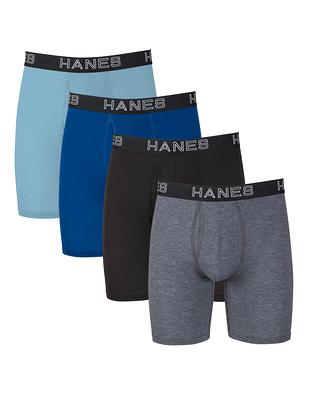 Hanes Boxer Briefs, Cool Dri Moisture-Wicking Underwear, Cotton No-Ride-up  for Men, Multi-Packs Available, 6 Pack - Assorted, X-Large : :  Clothing, Shoes & Accessories