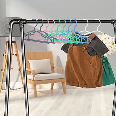 Kids Velvet Hangers, VIS'V 11 Inch Gray Non-Slip Baby Clothes Hangers with  6 Pcs Cute Clothing Dividers for Infant Toddler Boys & Girls Closet  Organizer - 30 Pack - Yahoo Shopping