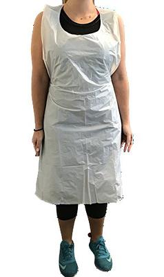 Medline Protective Midweight Polyethylene Disposable Aprons 28 x 46 White  Box Of 50 - Office Depot