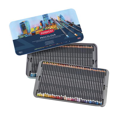 Derwent Watercolor Pencil Set With Tin Assorted Colors Set Of 72 Pencils -  Office Depot