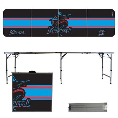 St. Louis Blues Striped Design 8' Portable Folding Tailgate Table