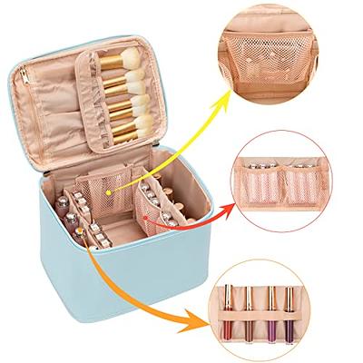 Unique Bargains Green Makeup Bag Cosmetic Travel Bag Large Makeup Bag Make  Up Brush Organizer Bag Toiletry Bag for Women 1 Pc