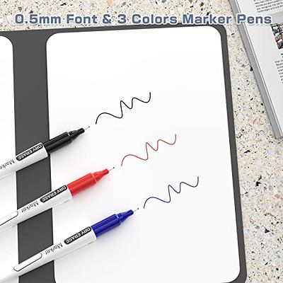 Fine Tip Dry Erase Markers - 24 Pack Black Whiteboard Erasable