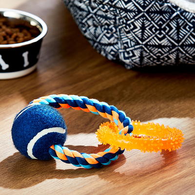 Hyper Pet Tennis Chewz Ring Interactive Dog Toy