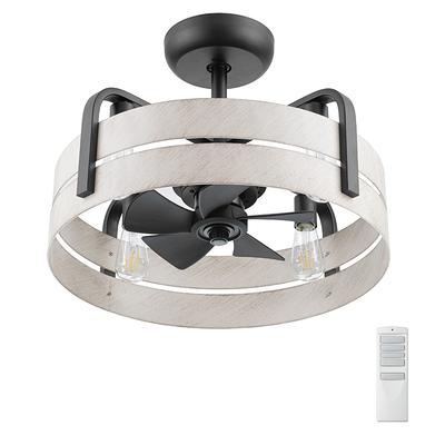 Harbor Breeze Gaskin 24-in Matte Black Integrated LED Indoor