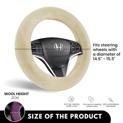 100% Australian Sheepskin Steering Wheel Cover