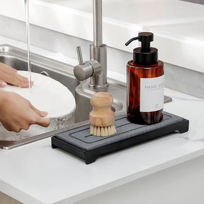 KITCHEN BATH SINK CADDY ORGANIZER SPONGE SOAP HOLDER FAUCET HOLDER