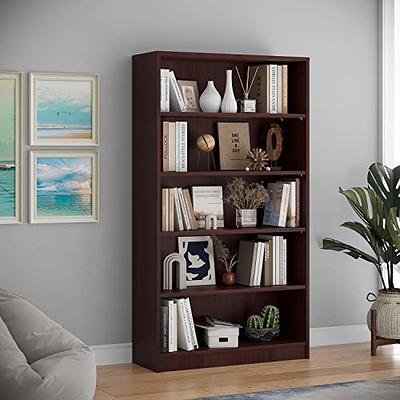 Tribesigns Bookshelf, 70.9 Bookcase 8-Tier Staggered Display Shelf