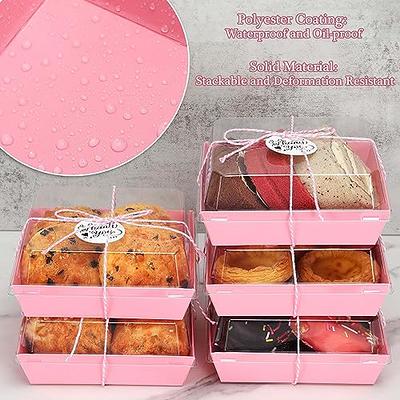 LOADSFUN 60 Pack Charcuterie Boxes with Clear Secure Lids, Tags and Rope  Set, Paper Cake Boxes Cookie Square Boxes with Windows, Disposable Food  Containers for Strawberry Dessert, Sandwich (Pink-60) - Yahoo Shopping