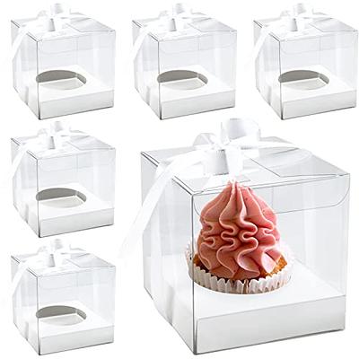 Muffin Storage Container Disposable Cupcake Boxes 100pcs Plastic