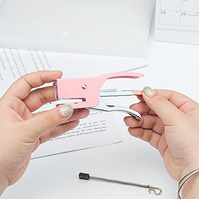 UPIHO Pink Office Supplies, UPIHO Pink Desk Accessories, Stapler and Tape Dispenser Set for Women with Stapler, Tape Dispenser, Staple