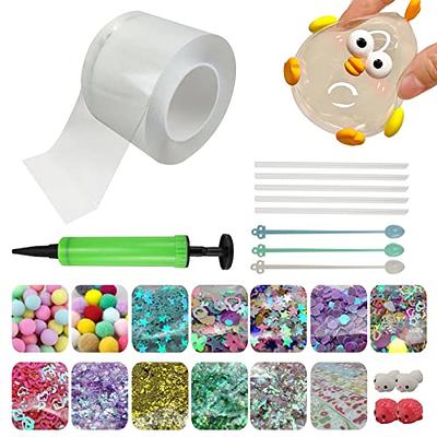 BABORUI Nano Bubbles Tape Kit, Nano Bubble Tape Toy Kit, Double Sided Super  Elastic Bubble for Party Favors Gifts Fidget Toy Craft