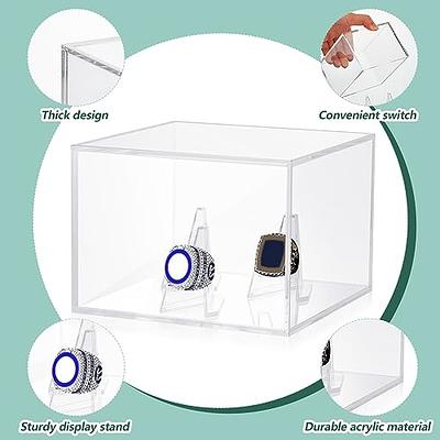 Cooyes Ring Display Case Championship , Sports Baseball Ring Display Case  Box for Multiple Rings and for Single/Replica/Softball Ring Display Sports