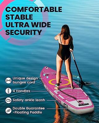 Inflatable Paddle Board, 34 Extra Wide Stand Up Paddle Board, 11'x34 x6 Sup  Board with Removable Fin, Floating Paddle, Hand Pump, Waterproof Bag,  Traveling Board for Surfing - Yahoo Shopping