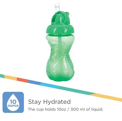 Nuby 2 Pack No Spill Cup, 10 Ounce, Blue - Green