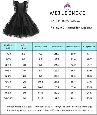 Children Girls Fancy Formal Elegant Ruffled Pageant Bridesmaid