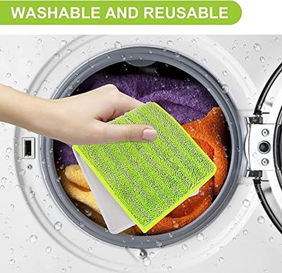 6 Reusable Mop Pads Fit Swiffer WetJet - Washable Microfiber Mop