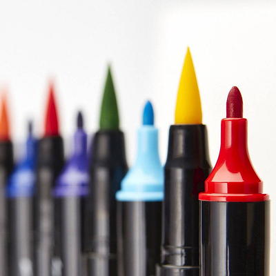 Kingart Pro Coloring Brush Pens - Set of 24