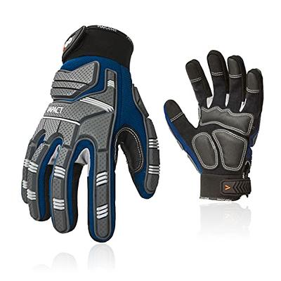 AIGEVTURE Anti Vibration Work Gloves Men,TPR Impact Protection