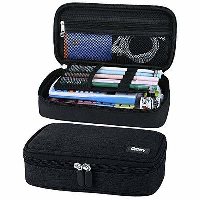 180° Pencil Case Clear Large Capacity Big Pencil Pouch with Compartments  Pen Bag Box Holder Organizer Simple Storage Aesthetic Stationery Cosmetic  for