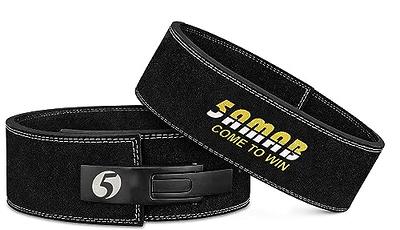 Fitster Weight Leather Lever Lifting Belt and Lifting Wrist Straps